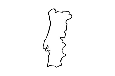 Outline Map Of Portugal