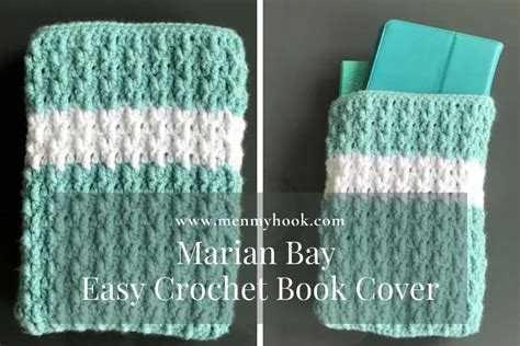 Easy Crochet Book Cover pattern - Marian Bay Book Cover