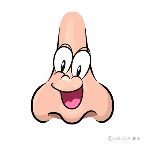 Free Surprising Nose Cartoon Clipart Image | Charatoon