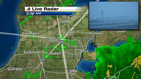 LIVE RADAR: Heavy rain moves out of SE Michigan, light showers...