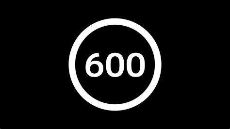 600 seconds timer - YouTube