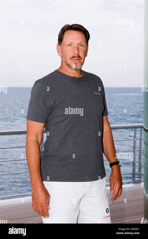 Larry Ellison (CEO, Oracle) aboard the Rising Sun yacht in Valencia, Spain Stock Photo - Alamy