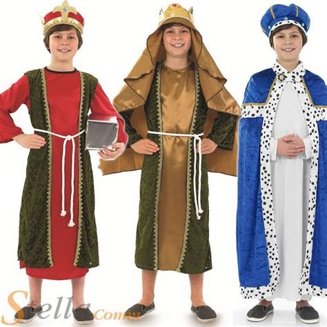 Boys Wise Men Christmas 3 Kings Nativity Play Kids Childrens Fancy Dress Costume | Clothes ...