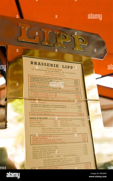 Brasserie lipp hi-res stock photography and images - Alamy