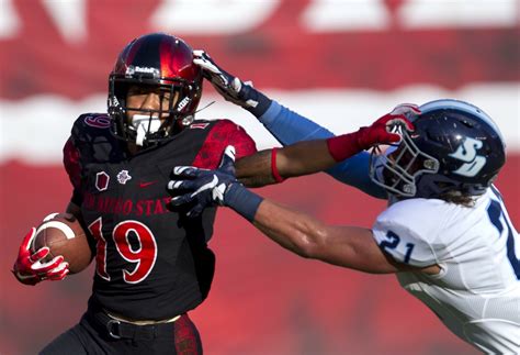 The scene on the USD sideline at Qualcomm Stadium against San Diego ...