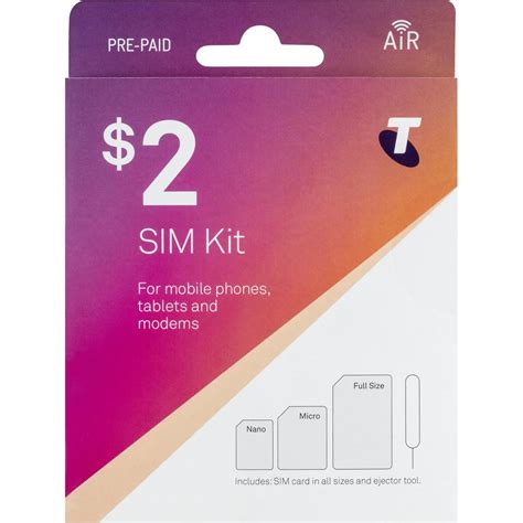 Telstra Prepaid Sim Card Starter Kit Each | Woolworths