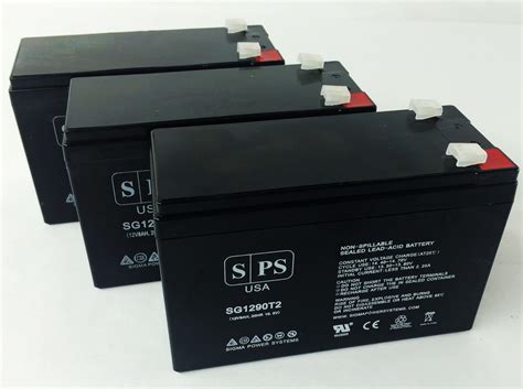 SPS Brand 12V 9Ah Replacement Battery for Razor Pocket Mod Daisy Scooter (Terminal T2) (3 Pack ...