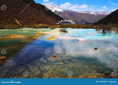 Huanglong Scenic Area stock image. Image of green, chinese - 11419257