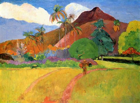 Tahitian mountains - Paul Gauguin - WikiArt.org - encyclopedia of visual arts