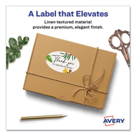 Avery Easy Peel Labels, Sure Feed, 2" x 3-1/3" , 80 Oval Labels (22829) | OfficeCrave.com