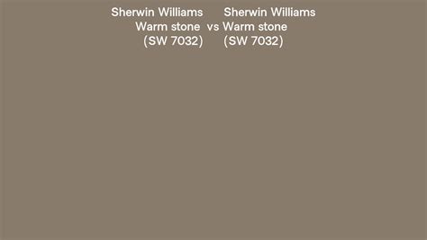 Sherwin Williams Warm stone vs Warm stone side by side comparison