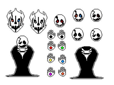 Pixilart - W D Gaster Sprite Sheet by DetectiveShinx