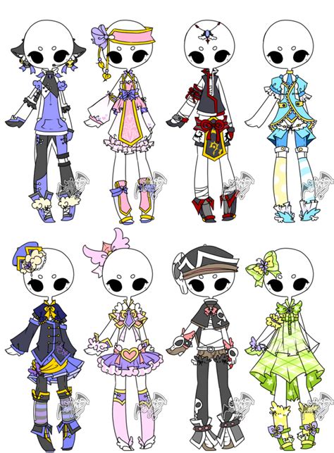 .:Adopted:. Outfit Batch 02 by DevilAdopts on DeviantArt | Anime drawings, Drawing anime clothes ...