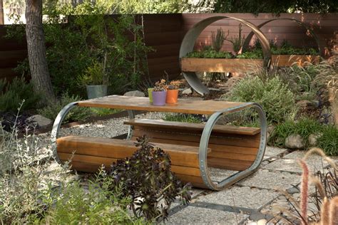 A picnic table inspired by a wine barrel. | A picnic table i… | Flickr