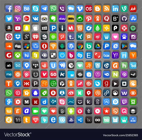 Popular Social Media Logos