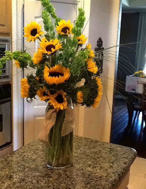 Sunflower Table Arrangements