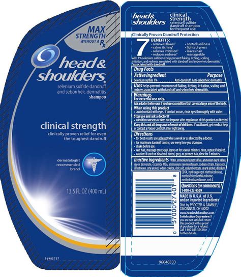 Head and Shoulders Clinical Strength (lotion/shampoo) The Procter ...