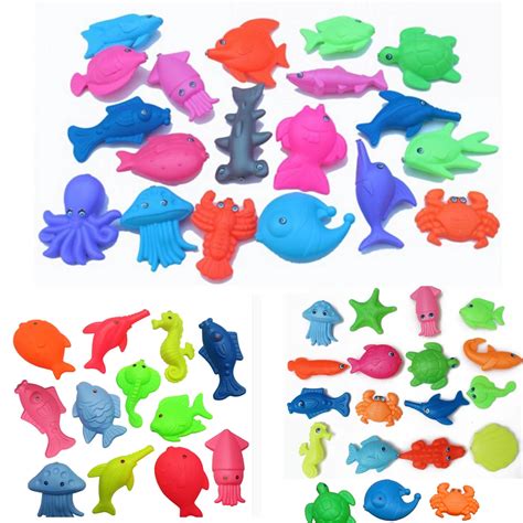 Plastic Fishes For Children 3pcs High Quality Educational Toys For Kids Fishing Game Magnetic ...