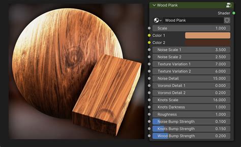 Procedural Wood Plank Material - Blender Market