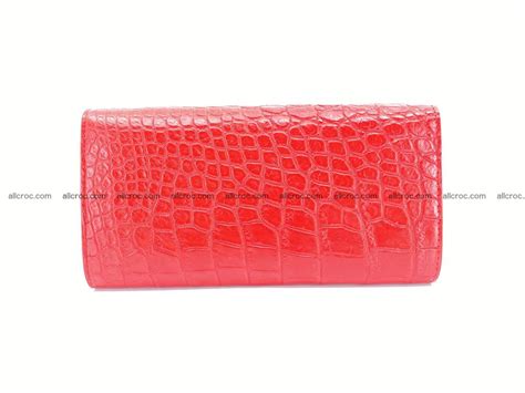 Buy Genuine Crocodile skin trifold wallet, long wallet for women