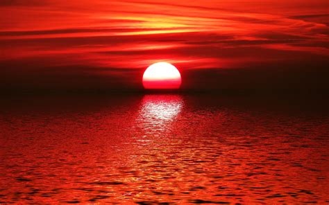 Red sunset hd wallpaper | 2560x1600 | #31610