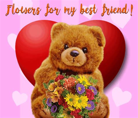 Flowers For My Best Friend. Free For a Friend eCards, Greeting Cards ...