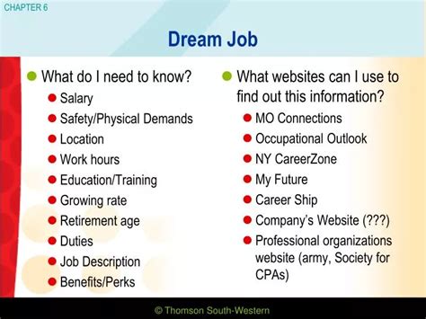 PPT - Dream Job PowerPoint Presentation - ID:2875179