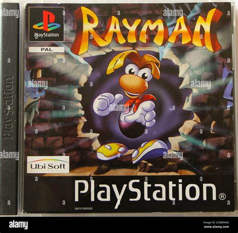 Photo of an Original Playstation 1 CD box and cover for Rayman the original game by Ubisoft ...