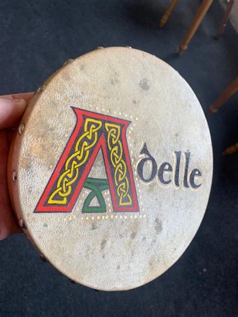 8″ Bodhran with Child’s Name and Date – Irish Bodhran