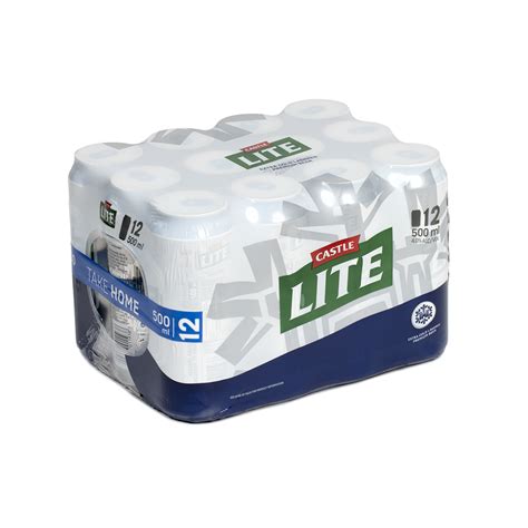 Castle Lite Premium Beer 12 x 500ml Can | Shop Today. Get it Tomorrow! | takealot.com