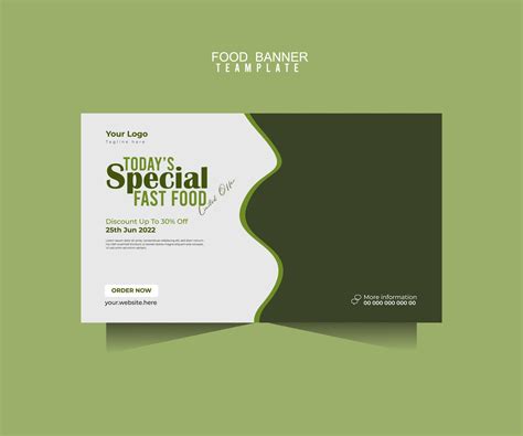 Food banner template 11095092 Vector Art at Vecteezy