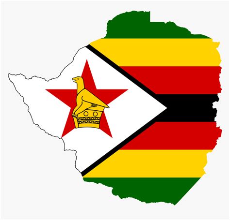 Zimbabwe Map Png - Zimbabwe Flag Country, Transparent Png - kindpng