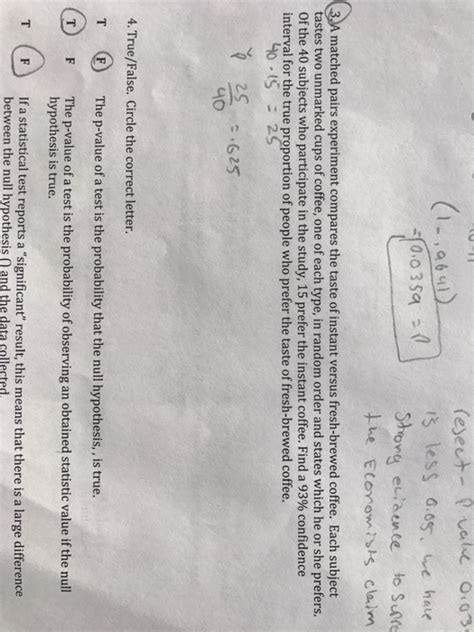 Solved A matched pairs experiment compares the taste of | Chegg.com