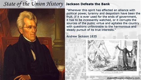 State of the Union History: 1835 Andrew Jackson - Jackson Defeats the Bank