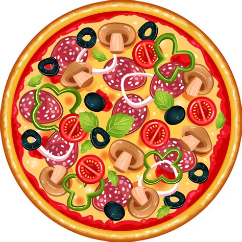 Italya pizza yuvarlak paspas - TenStickers