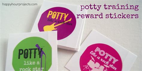 Potty Training Reward Stickers - Happy Hour Projects