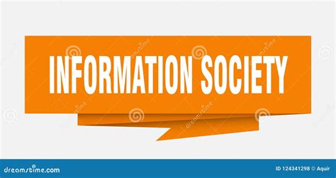 Information society stock vector. Illustration of mark - 124341298