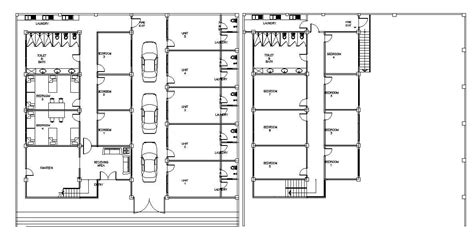 Hostel Room Design Plans With Basic Furniture AutoCAD File Free Download - Cadbull