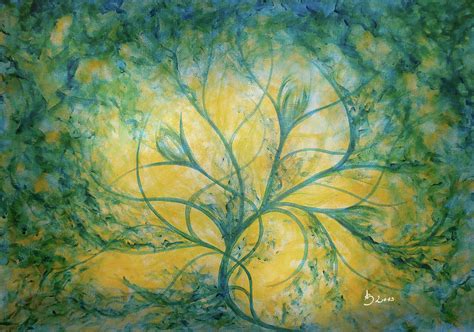 Tree of Life - Acrylic Painting on Canvas, Abstract Nature Art 2013 ...