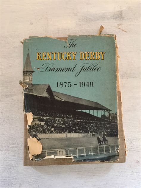 Kentucky Derby Book Diamond Jubilee 1875 1949 Churchill - Etsy