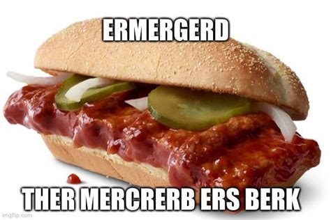 The McRib is back : r/memes