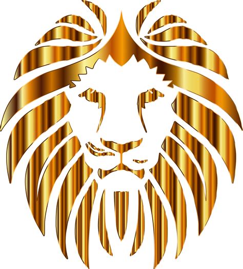 Golden lion clipart - Clipground