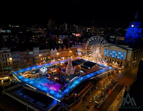 Impressive aerial pictures of Nottingham's Winter Wonderland ...