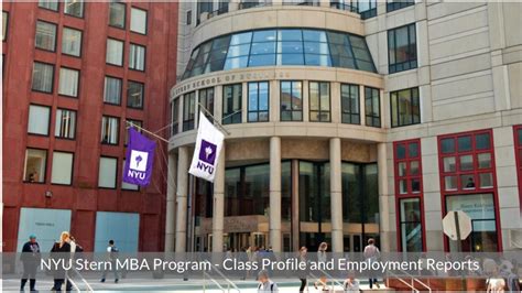 NYU Stern School of Business MBA Program - Class Profile | Employment Reports | Notable Alumni ...