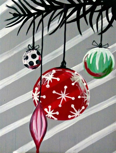 Image result for christmas easy acrylic painting ideas for beginners on ...