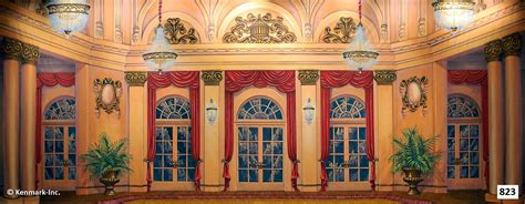 823D Elegant Ballroom - Theatrical Backdrop Rentals by Kenmark | Backdrops, Castles interior ...