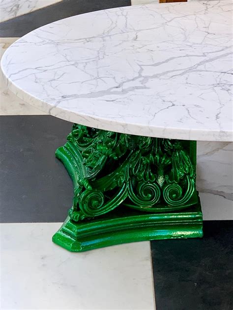Marble-Top Coffee Table at 1stDibs