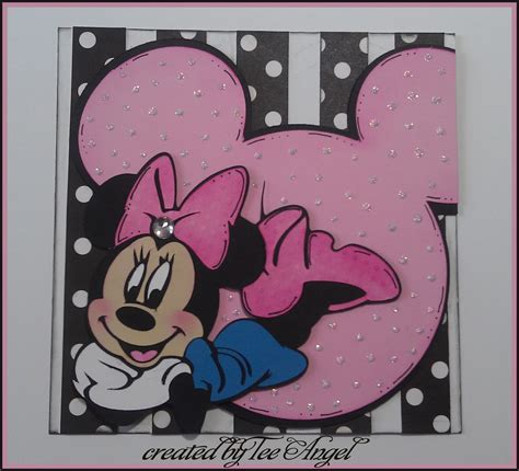 Cutters Creek Design Team: Minnie Mouse Birthday Card by Tee