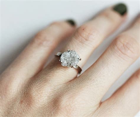 Raw Diamond Engagement Ring | Praise Wedding Shop