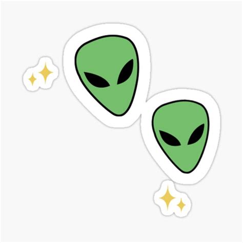 "Alien Stickers" Sticker for Sale by anomaliesinc | Redbubble